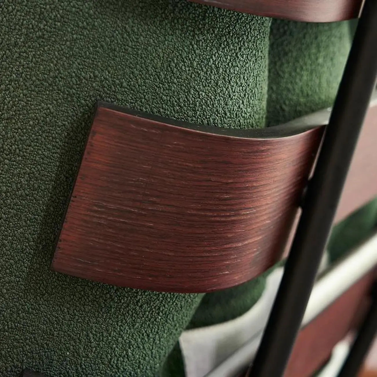 Fauteuil inclinable traditionnel en mohair capitonné