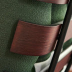 Fauteuil inclinable traditionnel en mohair capitonné