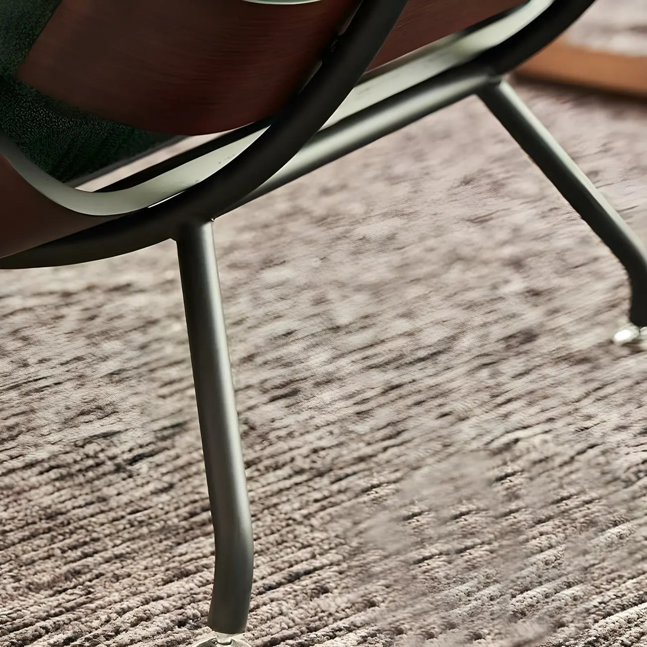 Fauteuil inclinable traditionnel en mohair capitonné