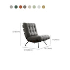 Fauteuil inclinable traditionnel en mohair capitonné