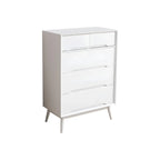 Commode rétro en bois noir avec tiroirs de rangement pour chambre à coucher