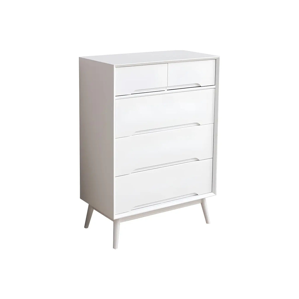 Commode rétro en bois noir avec tiroirs de rangement pour chambre à coucher