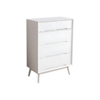 Commode rétro en bois noir avec tiroirs de rangement pour chambre à coucher