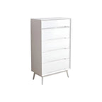 Commode rétro en bois noir avec tiroirs de rangement pour chambre à coucher