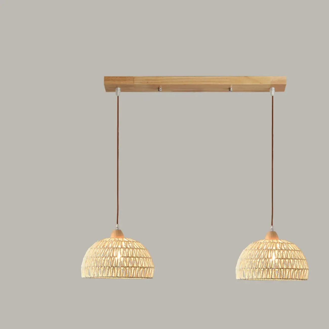 Suspension en rotin naturel en forme de dôme pour salon