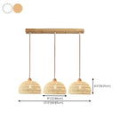 Suspension en rotin naturel en forme de dôme pour salon