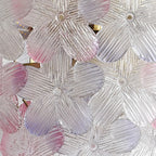 Lustre moderne à plusieurs niveaux en cristal rond à fleurs