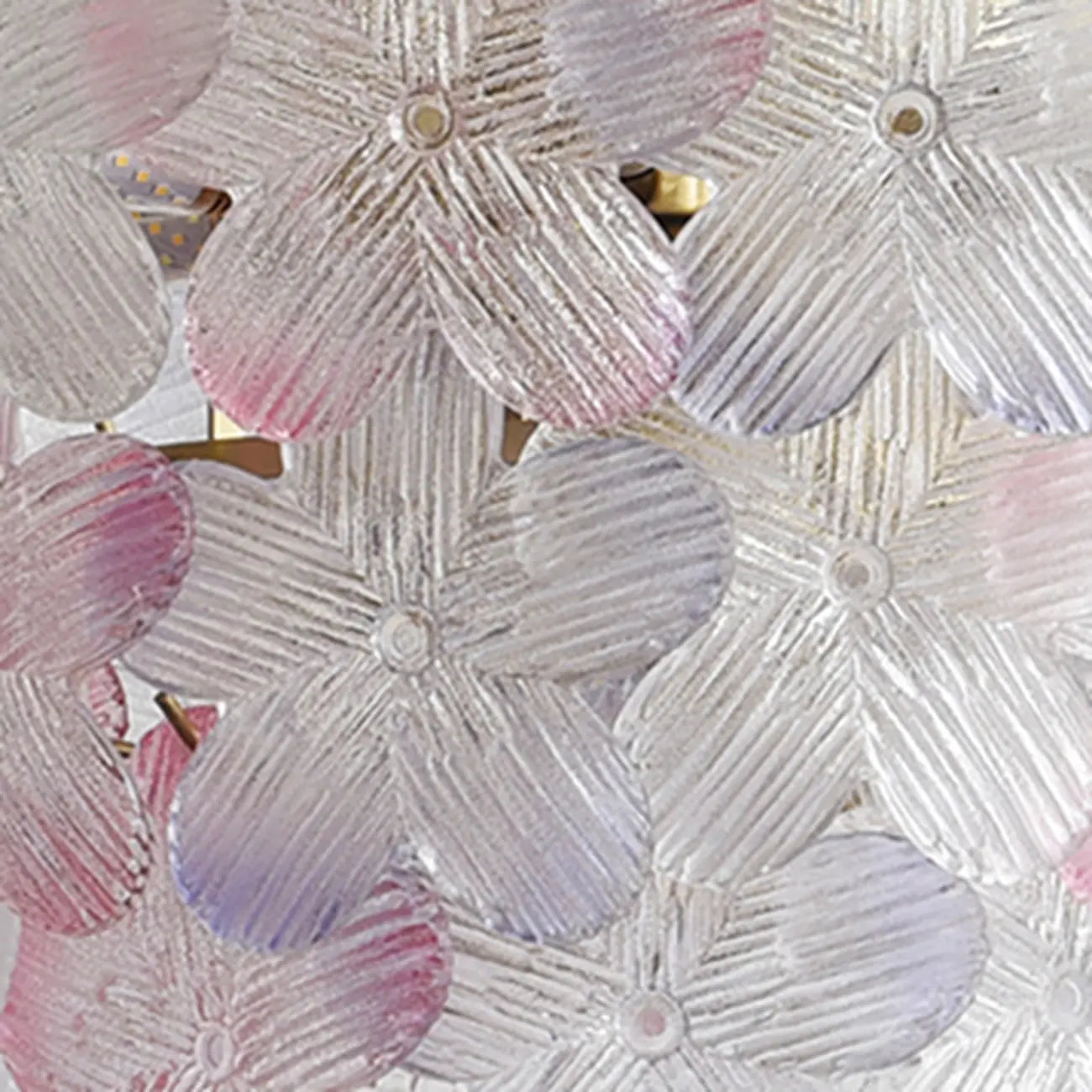 Lustre moderne à plusieurs niveaux en cristal rond à fleurs