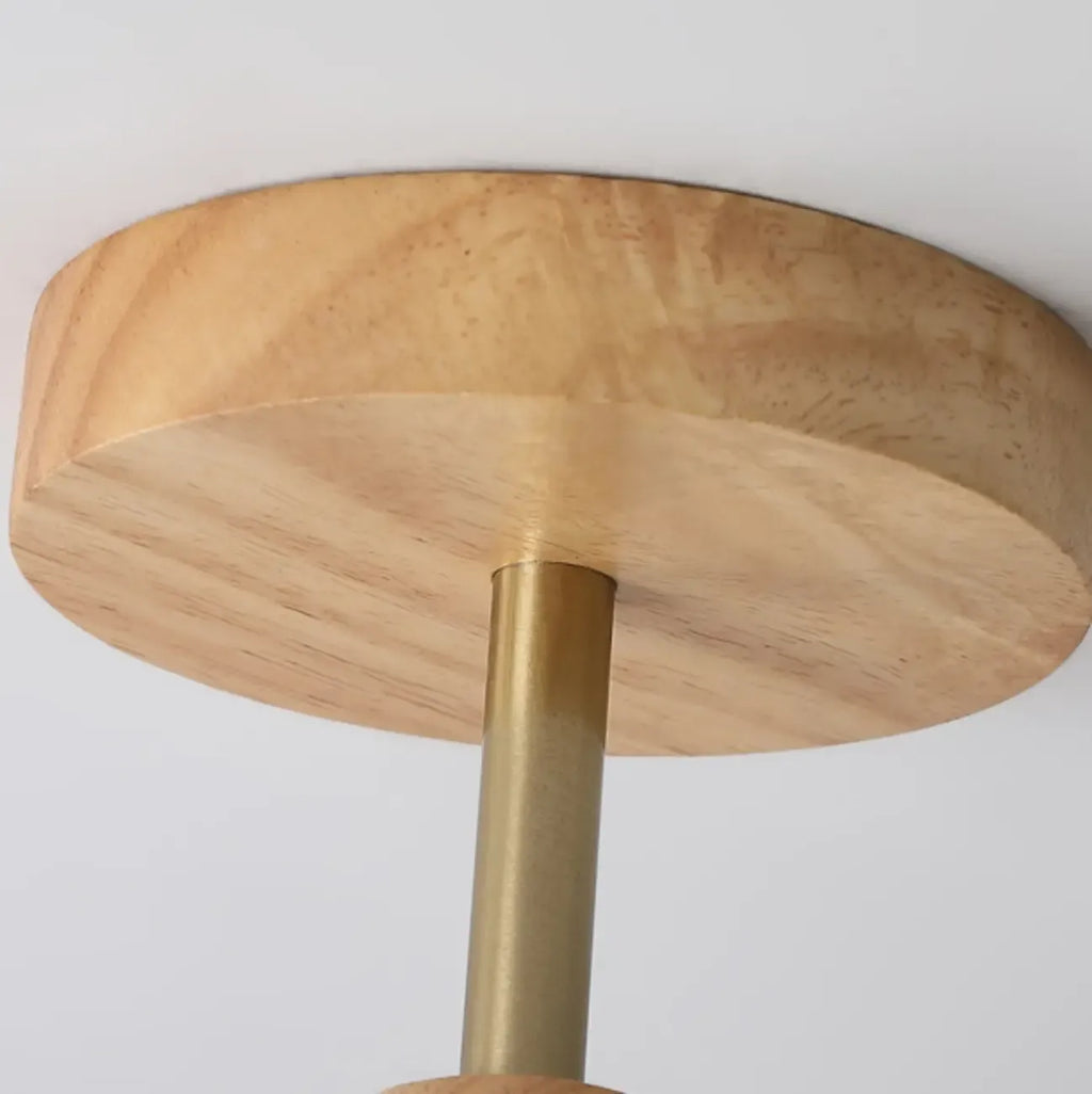 Mini plafonnier semi-encastré rond à LED blanche pour entrée