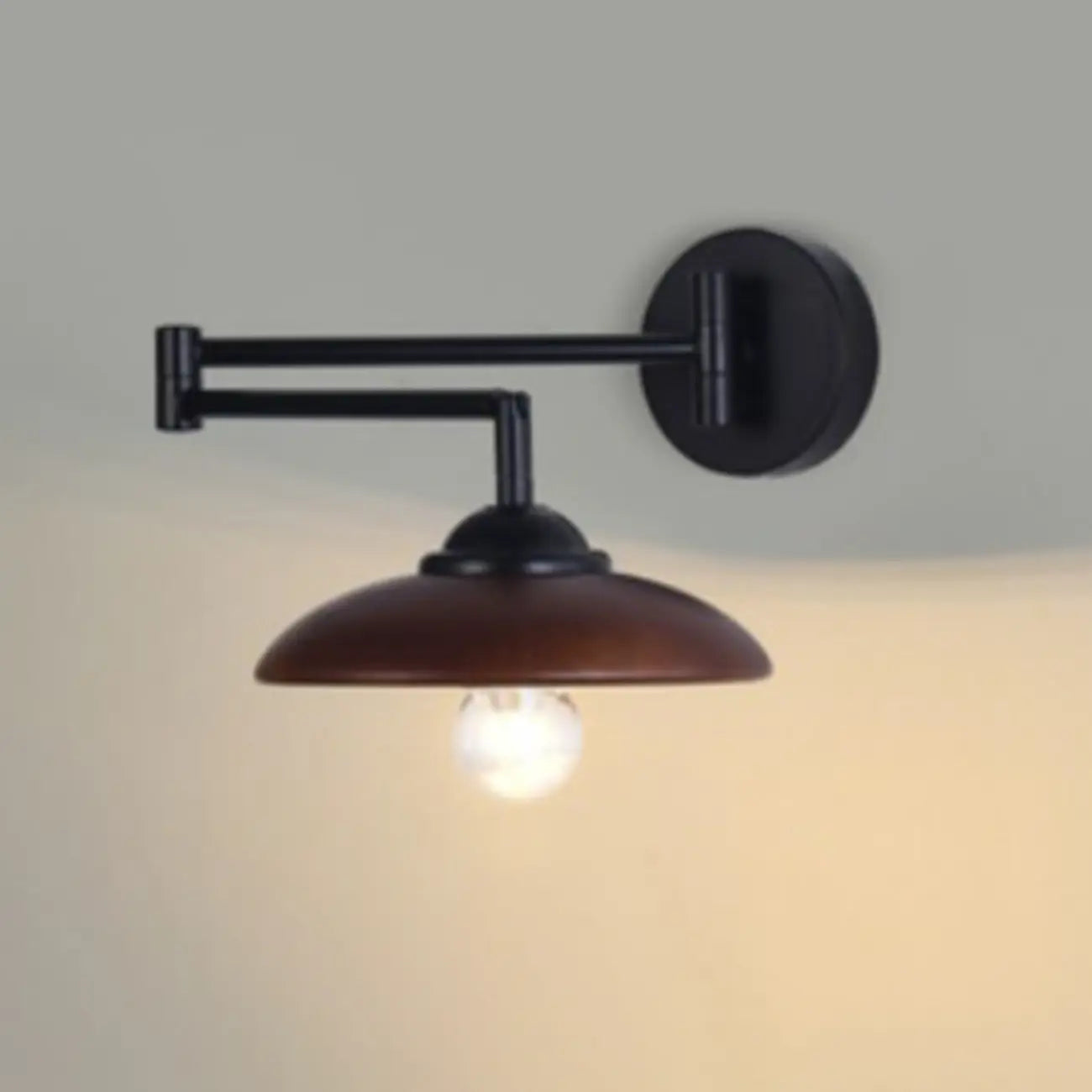Applique murale moderne d'intérieur noire avec bras réglable