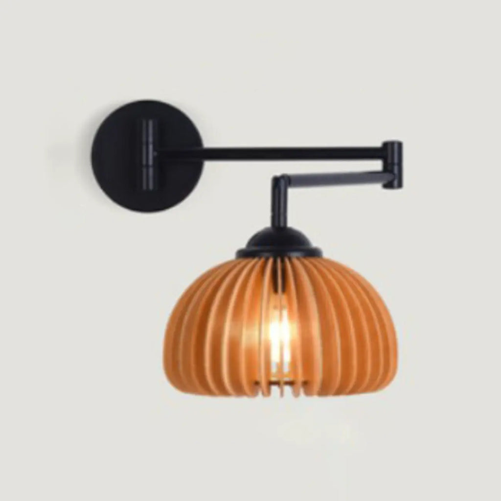Applique murale moderne d'intérieur noire avec bras réglable