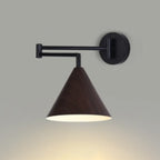 Applique murale moderne d'intérieur noire avec bras réglable