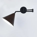 Applique murale moderne d'intérieur noire avec bras réglable
