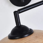 Applique murale moderne d'intérieur noire avec bras réglable