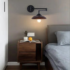 Applique murale moderne d'intérieur noire avec bras réglable
