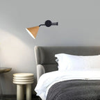 Applique murale moderne d'intérieur noire avec bras réglable