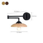 Applique murale moderne d'intérieur noire avec bras réglable