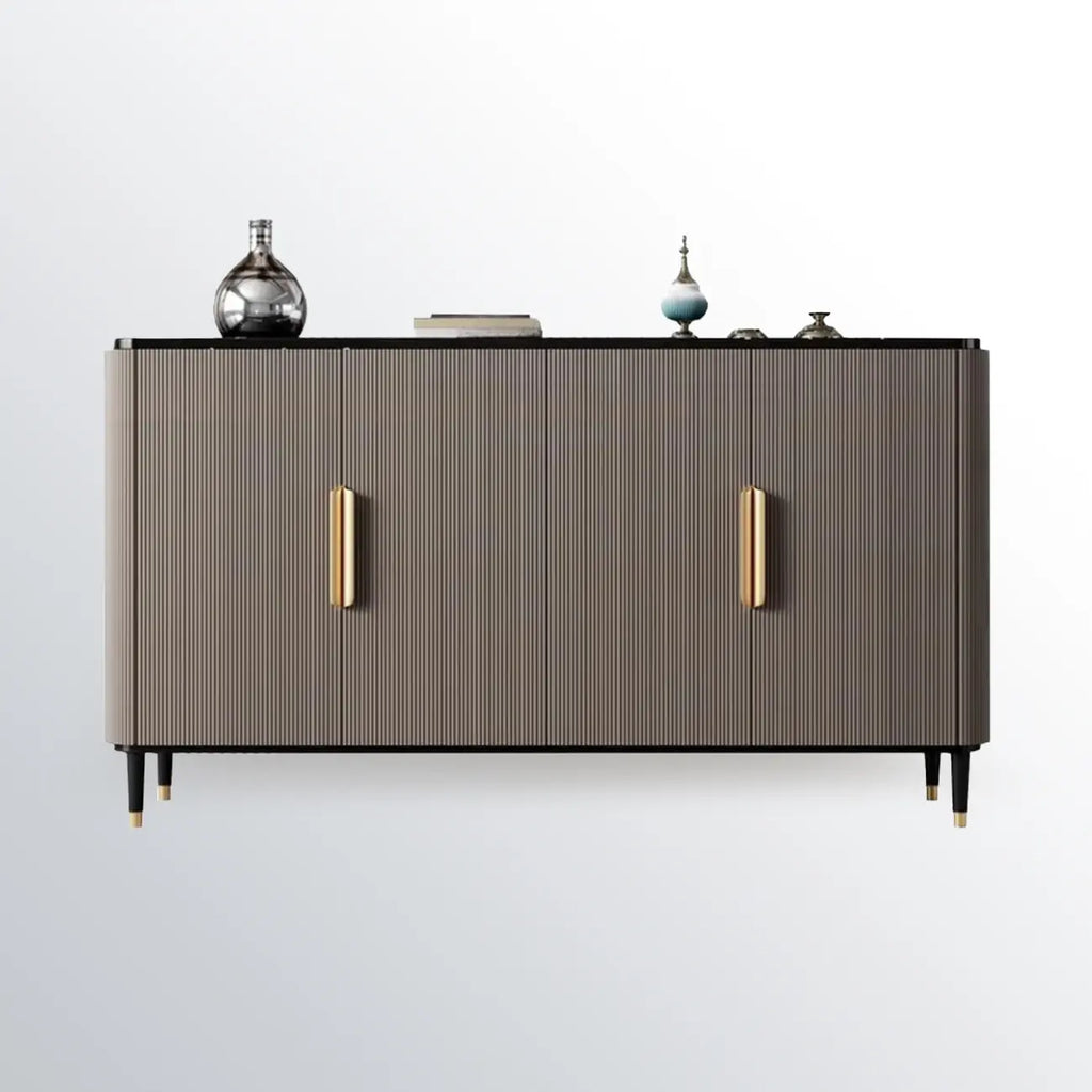 Meuble d'appoint glamour en bois de 35,5 cm pour la décoration du salon