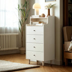 Commodes et coffres en bois blanc résistant avec rangement compact