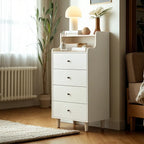 Commodes et coffres en bois blanc résistant avec rangement compact