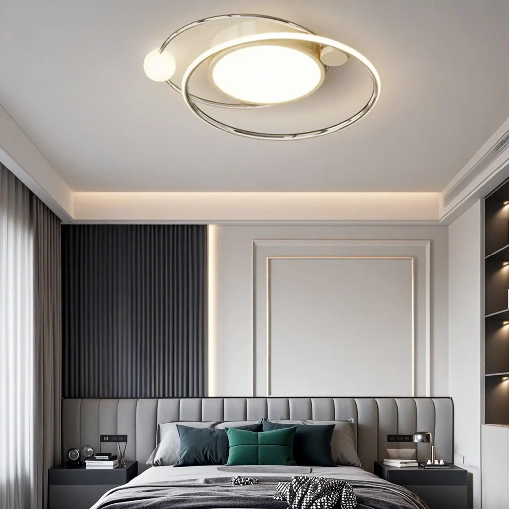 Plafonnier circulaire encastré à intensité variable pour chambre moderne