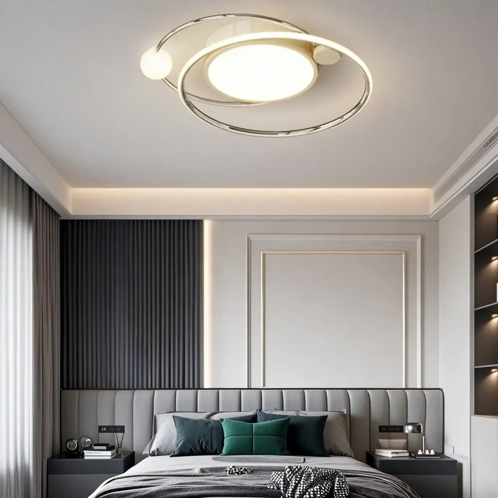 Plafonnier circulaire encastré à intensité variable pour chambre moderne