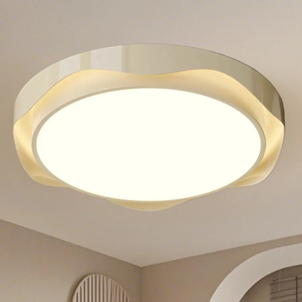 Plafonnier circulaire encastré à intensité variable pour chambre moderne