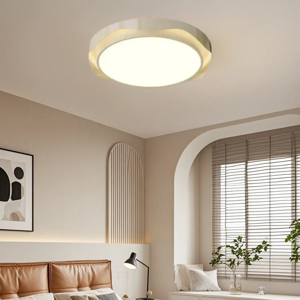 Plafonnier circulaire encastré à intensité variable pour chambre moderne