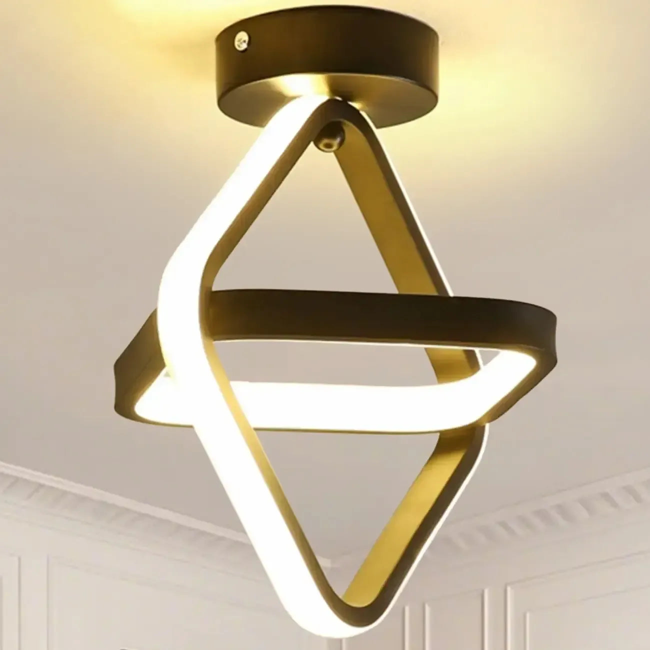 Plafonnier semi-encastré LED miniature moderne pour salon