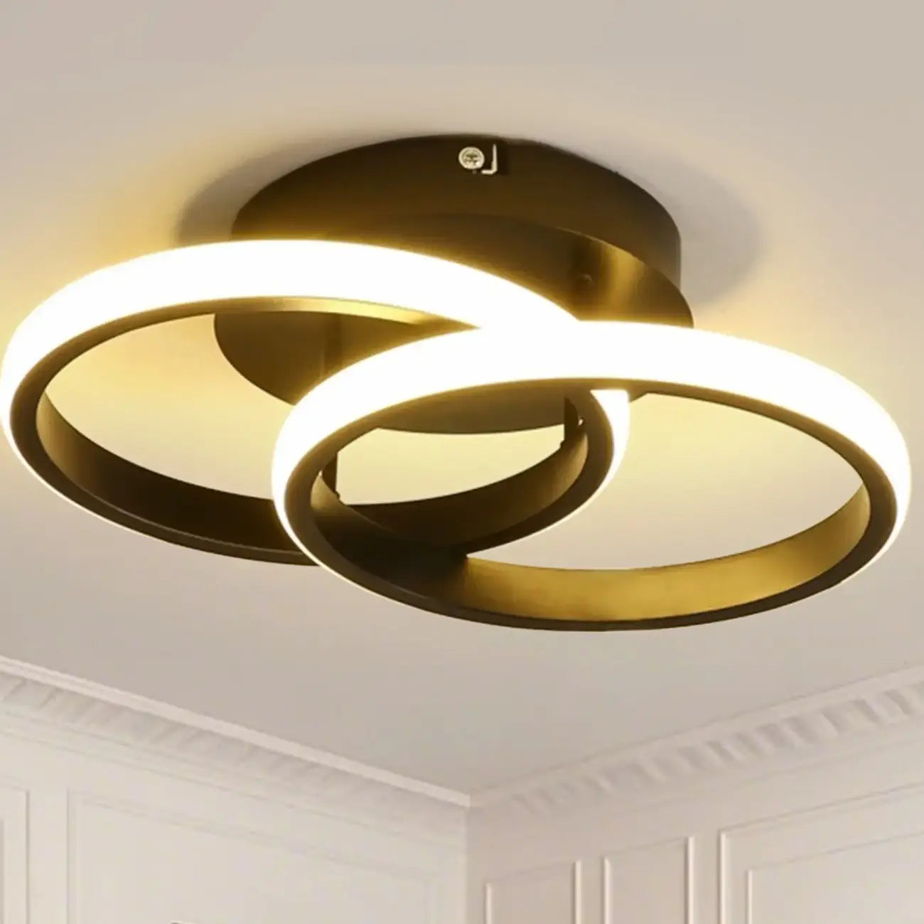 Plafonnier semi-encastré LED miniature moderne pour salon