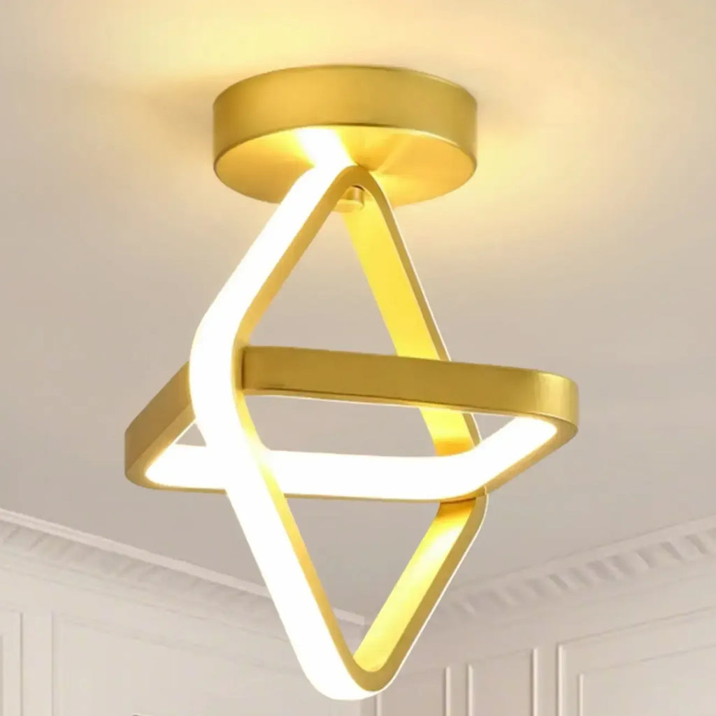 Plafonnier semi-encastré LED miniature moderne pour salon