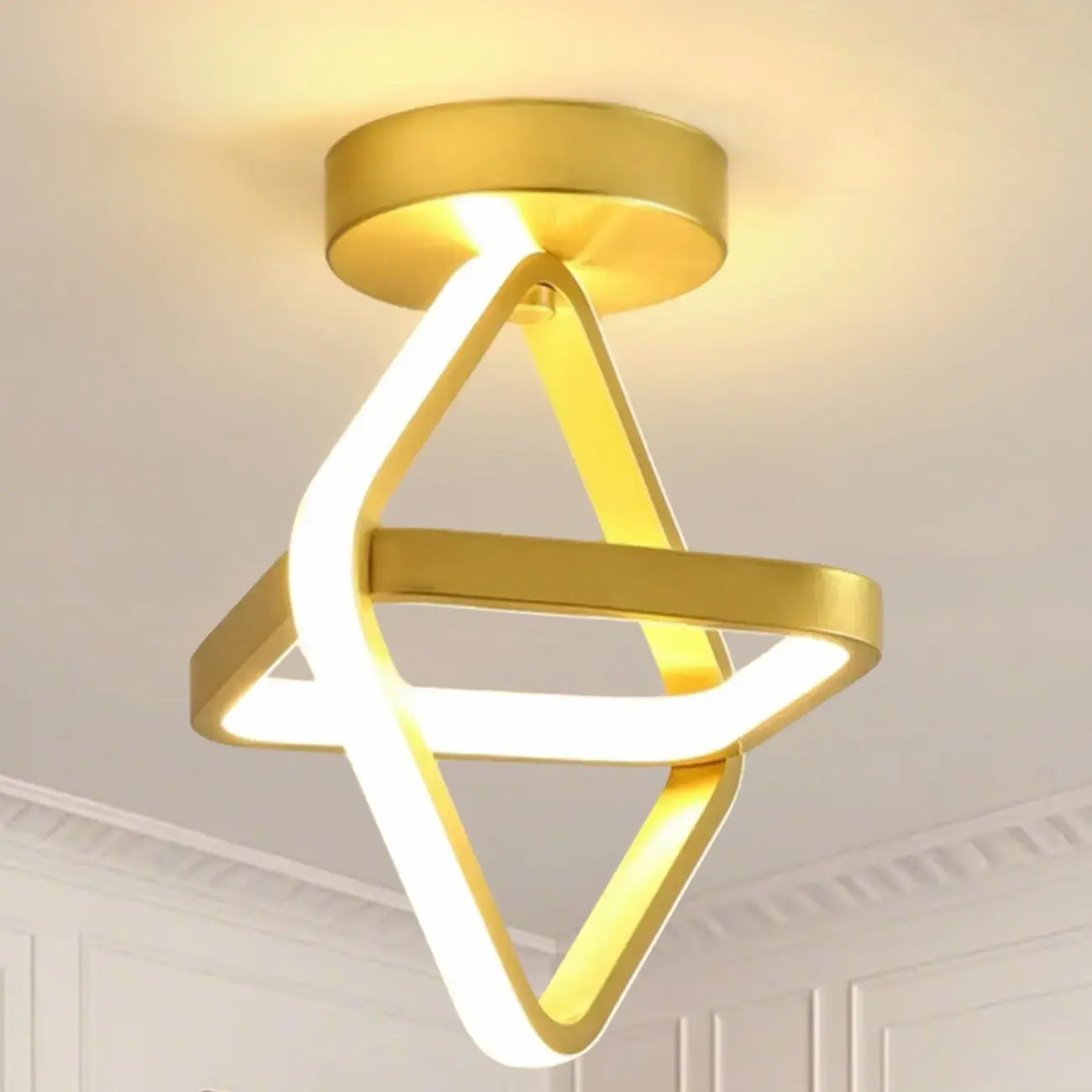 Plafonnier semi-encastré LED miniature moderne pour salon