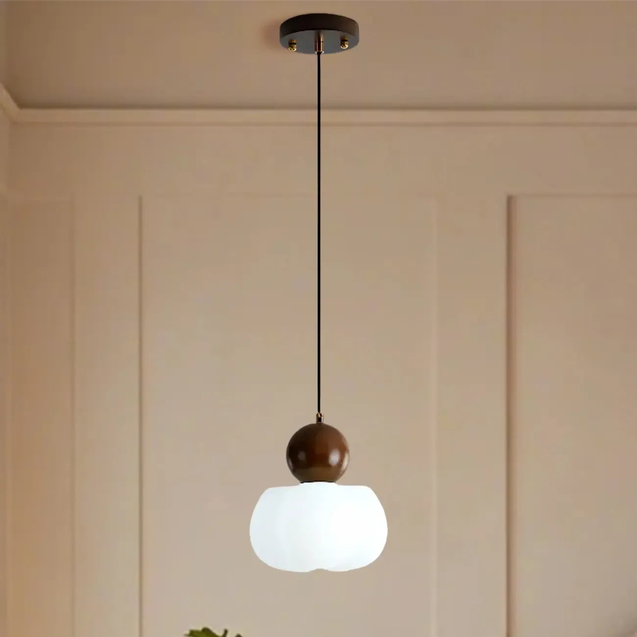Suspension moderne en bois en forme de nuage pour chambre