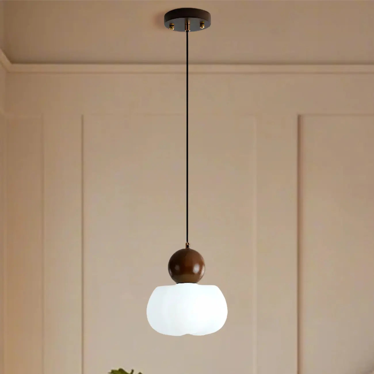 Suspension moderne en bois en forme de nuage pour chambre