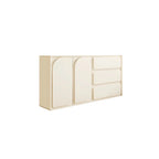 Commodes et chiffonniers modernes en bois blanc avec tiroirs à fermeture amortie