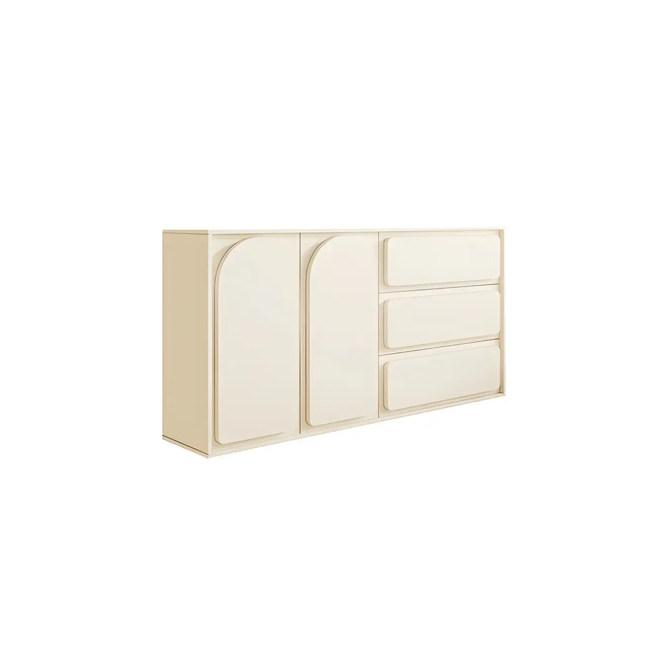 Commodes et chiffonniers modernes en bois blanc avec tiroirs à fermeture amortie