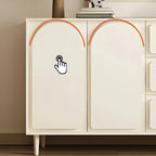 Commodes et chiffonniers modernes en bois blanc avec tiroirs à fermeture amortie