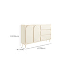 Commodes et chiffonniers modernes en bois blanc avec tiroirs à fermeture amortie