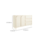 Commodes et chiffonniers modernes en bois blanc avec tiroirs à fermeture amortie