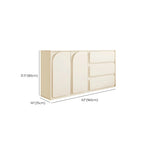 Commodes et chiffonniers modernes en bois blanc avec tiroirs à fermeture amortie