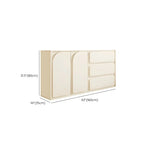 Commodes et chiffonniers modernes en bois blanc avec tiroirs à fermeture amortie