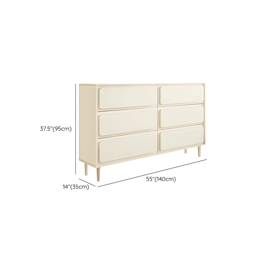 Commodes et chiffonniers modernes en bois blanc avec tiroirs à fermeture amortie