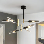 Lustre linéaire industriel moderne à hauteur réglable