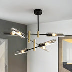 Lustre linéaire industriel moderne à hauteur réglable