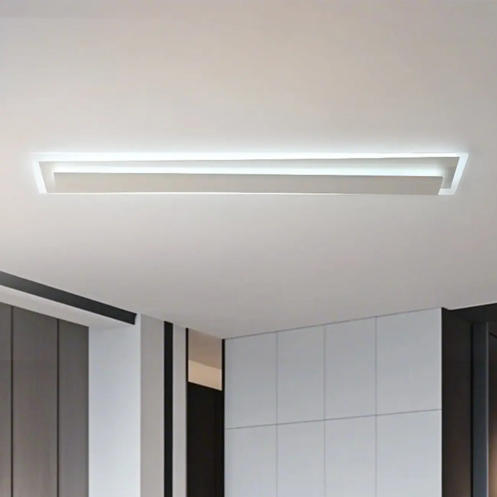 Plafonnier géométrique encastré à 2 lumières pour salon