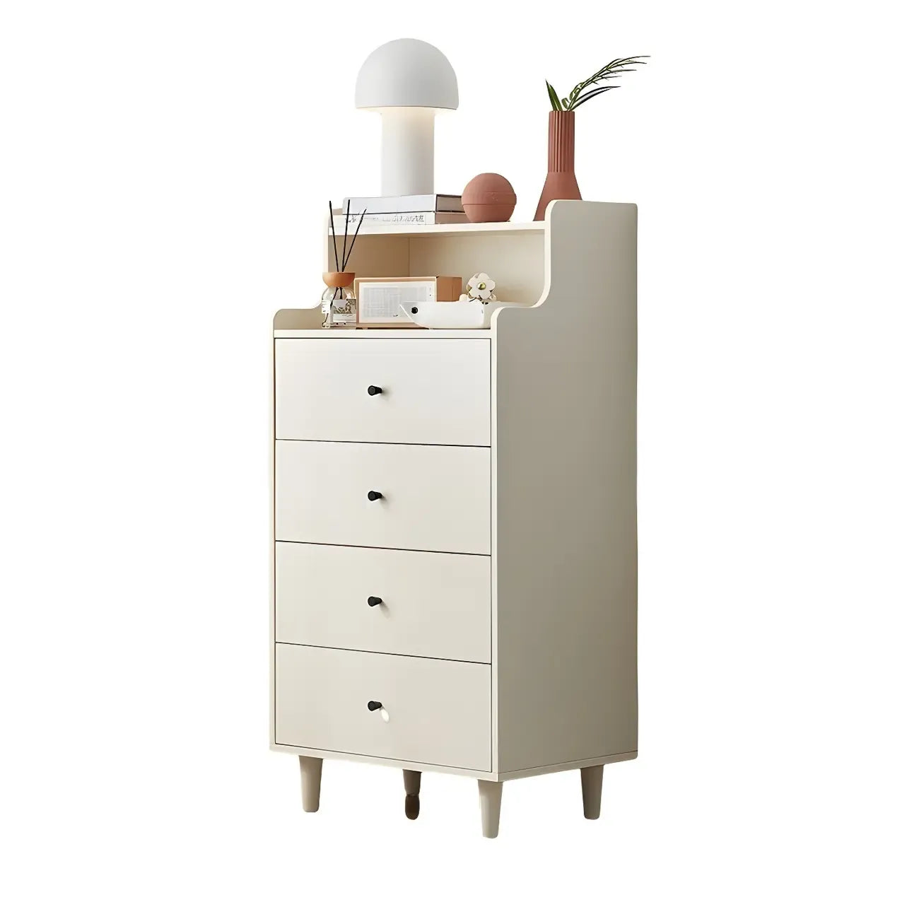 Commodes et coffres en bois blanc résistant avec rangement compact