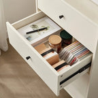Commodes et coffres en bois blanc résistant avec rangement compact