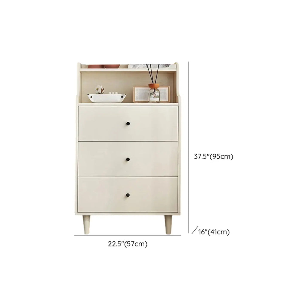 Commodes et coffres en bois blanc résistant avec rangement compact