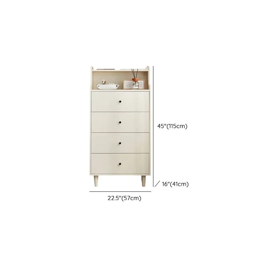 Commodes et coffres en bois blanc résistant avec rangement compact