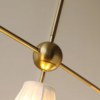 Suspension géométrique en métal pour îlot de cuisine